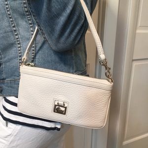 Dooney & Bourke Wristlet/Mini Bag in Winter White